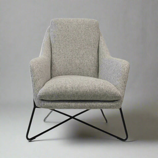 Romeo Lounge Chair - Light Grey Tweed - Decoronto