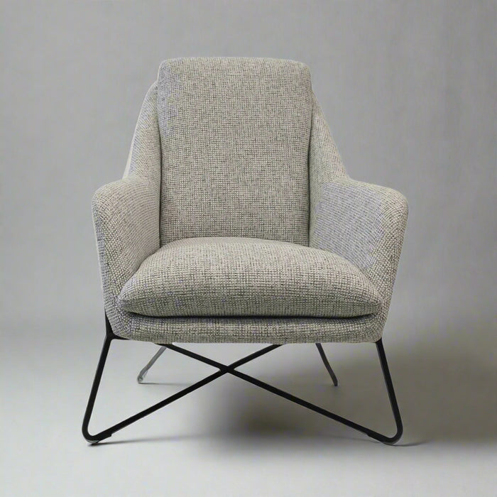 Romeo Lounge Chair - Light Grey Tweed - Decoronto