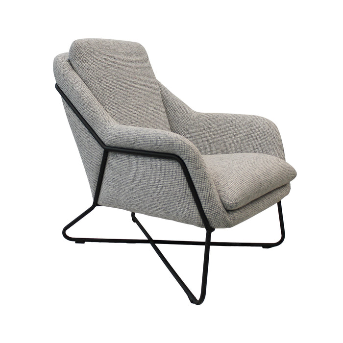 Romeo Lounge Chair - Light Grey Tweed - Decoronto