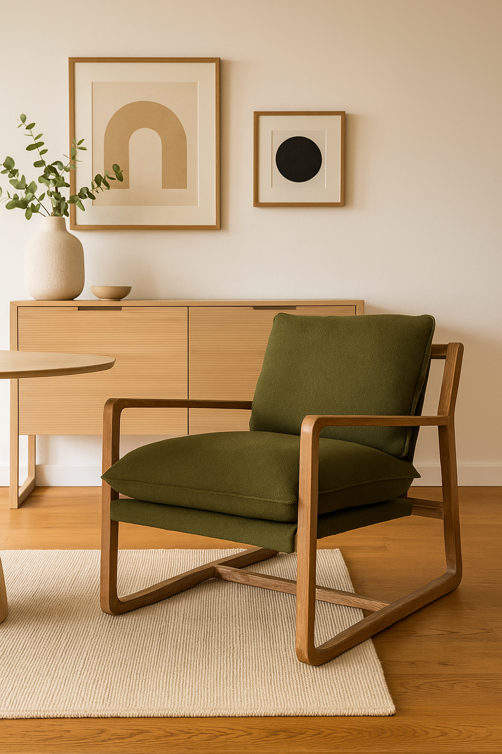 Huntington Club Chair - Moss Boucle - Decoronto