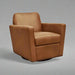 Cooper Swivel Club Chair - Cognac Leather - Decoronto