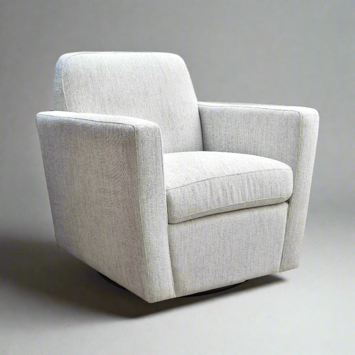 Cooper Swivel Club Chair - Woven Linen - Decoronto