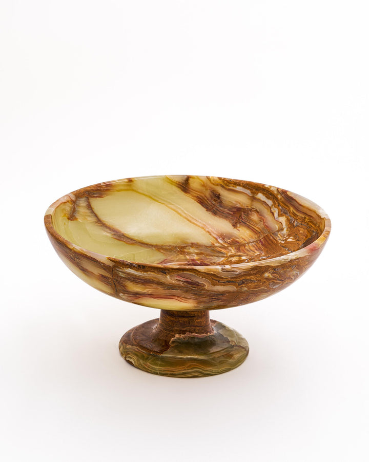 Verdant Onyx Pedestal Bowl- Large - Decoronto