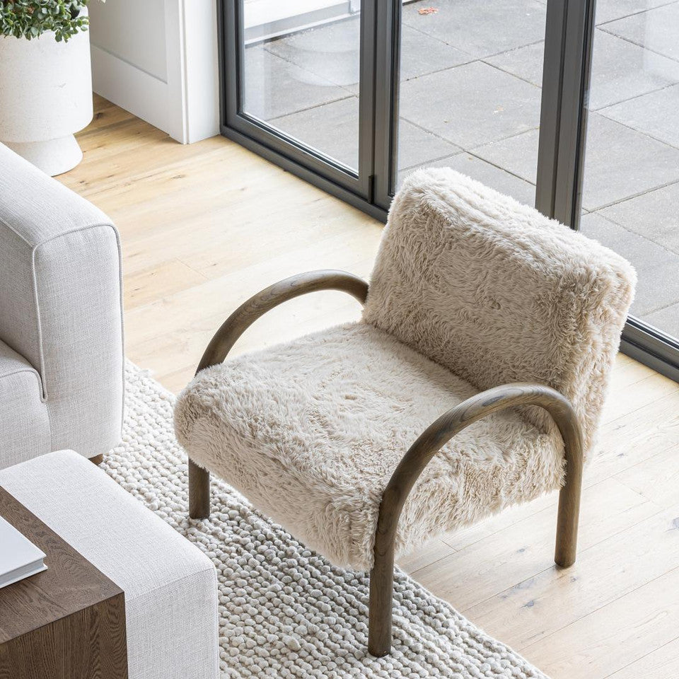 Eros Chair - Shaggy Sand - Decoronto