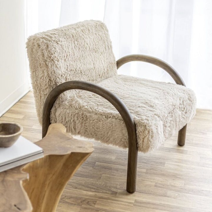 Eros Chair - Shaggy Sand - Decoronto