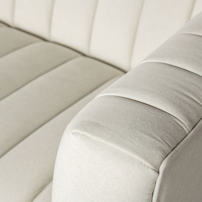 Elliot Sofa - Faux Mohair Ecru