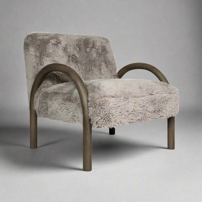 Eros Chair - Shaggy Granite