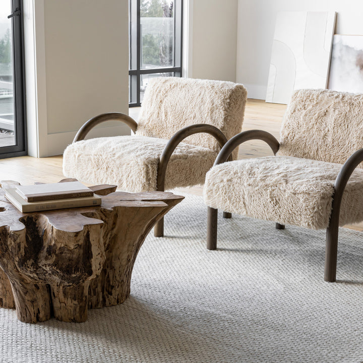 Eros Chair - Shaggy Sand - Decoronto
