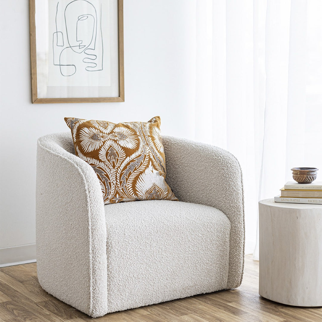Evita Chair - Cream Boucle - Decoronto
