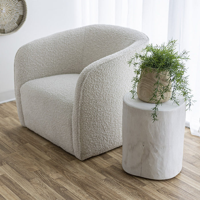 Evita Chair - Cream Boucle