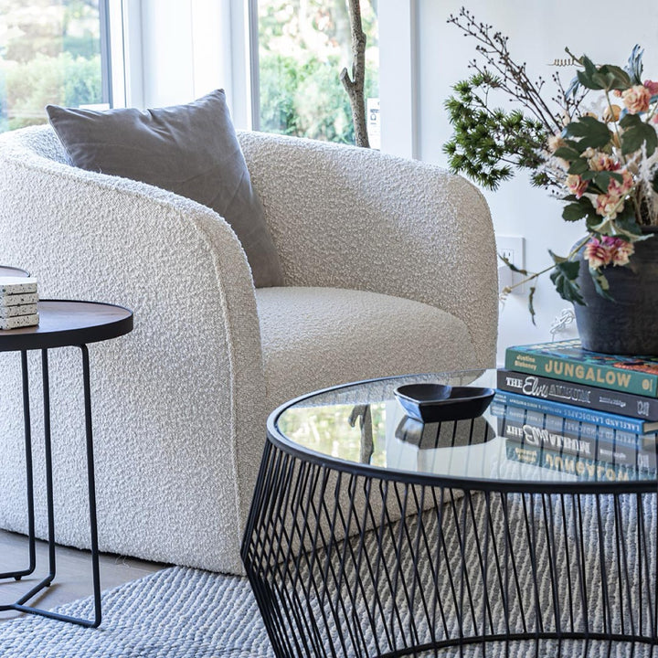 Evita Chair - Cream Boucle - Decoronto