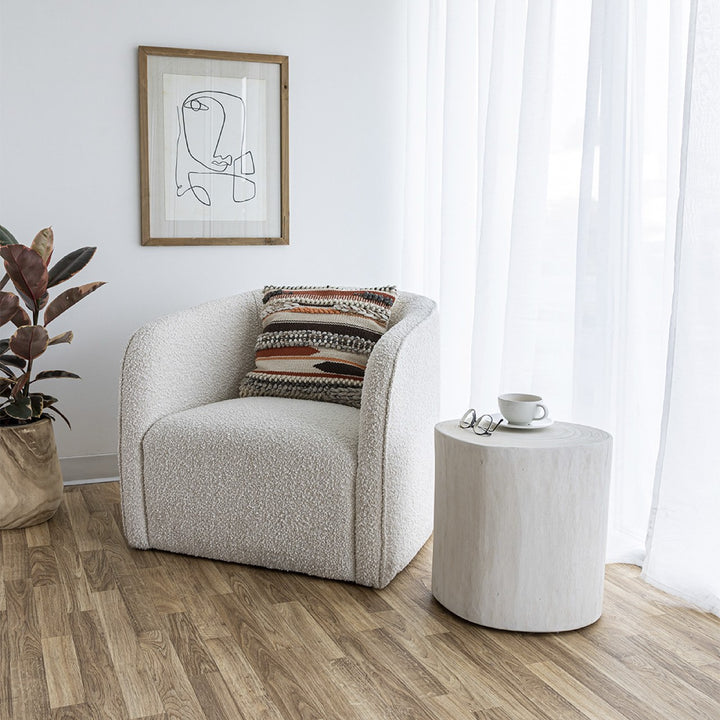 Evita Chair - Cream Boucle - Decoronto