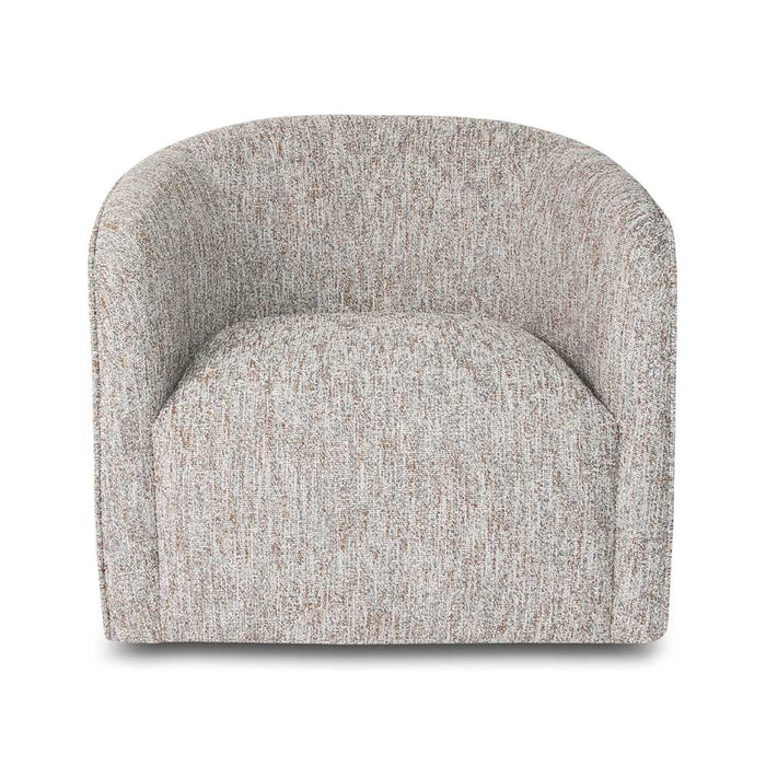 Evita Swivel Chair - Woven Greige