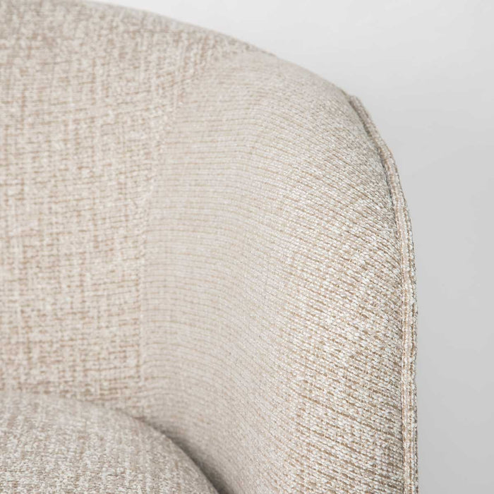 Evita Swivel Chair - Woven Tan