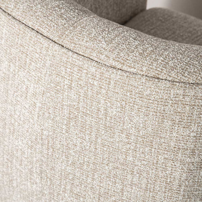 Evita Swivel Chair - Woven Tan