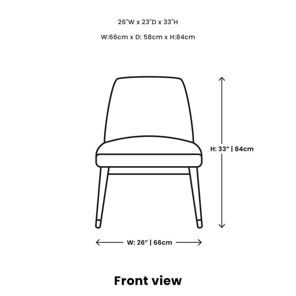 Fawcett Dining Chair - Taupe Boucle - Decoronto