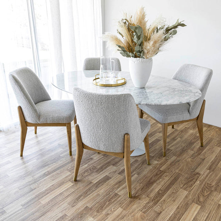 Fawcett Dining Chair - Taupe Boucle - Decoronto