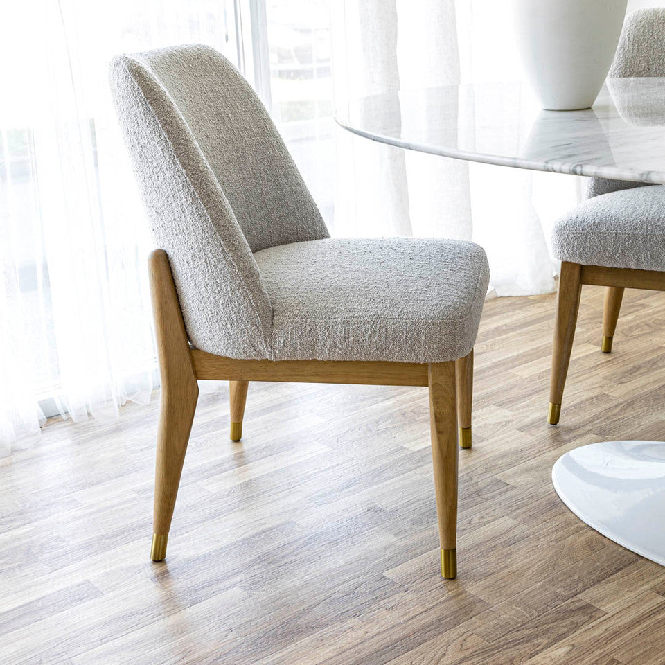 Fawcett Dining Chair - Taupe Boucle - Decoronto