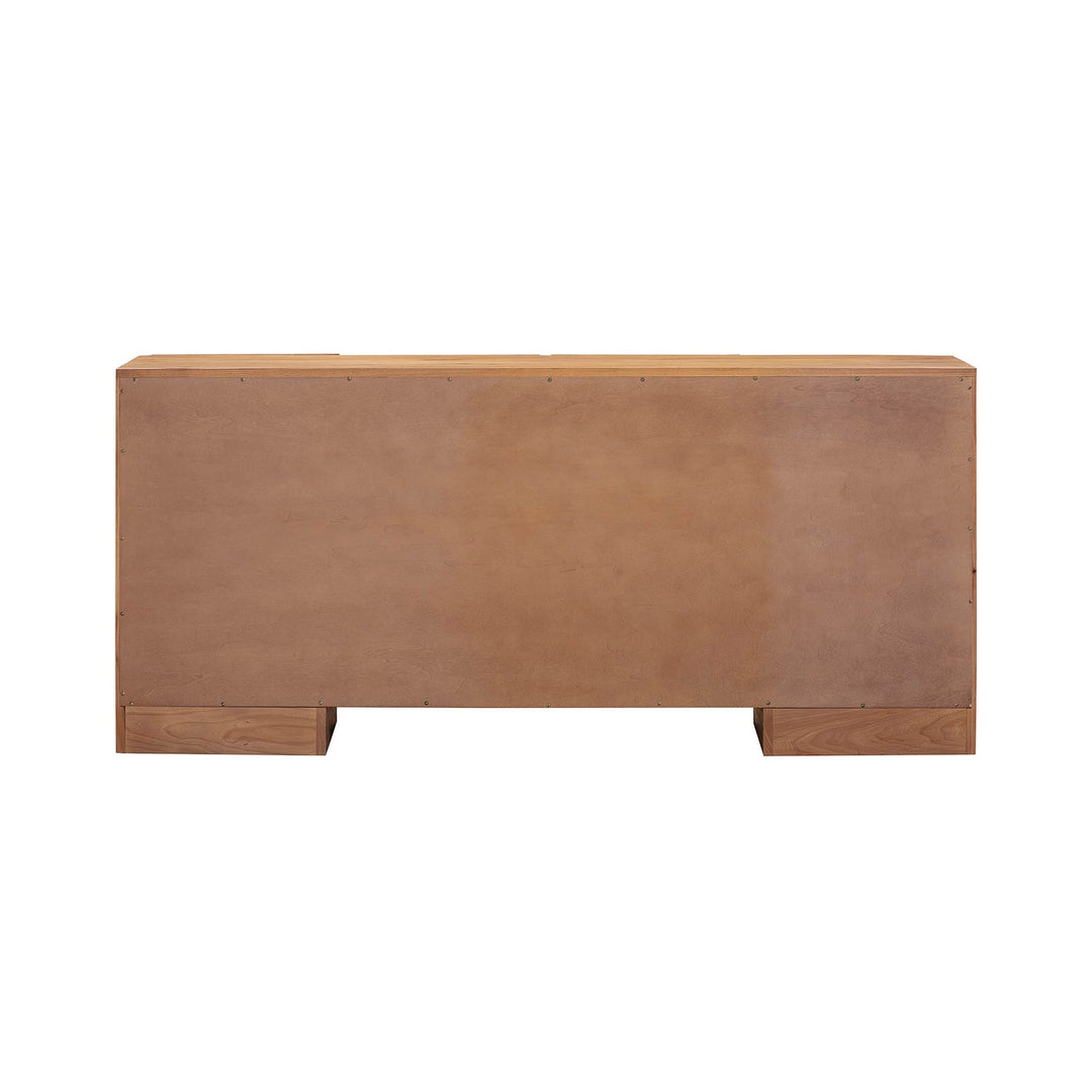 back board rectangular wooden planter box on a white background