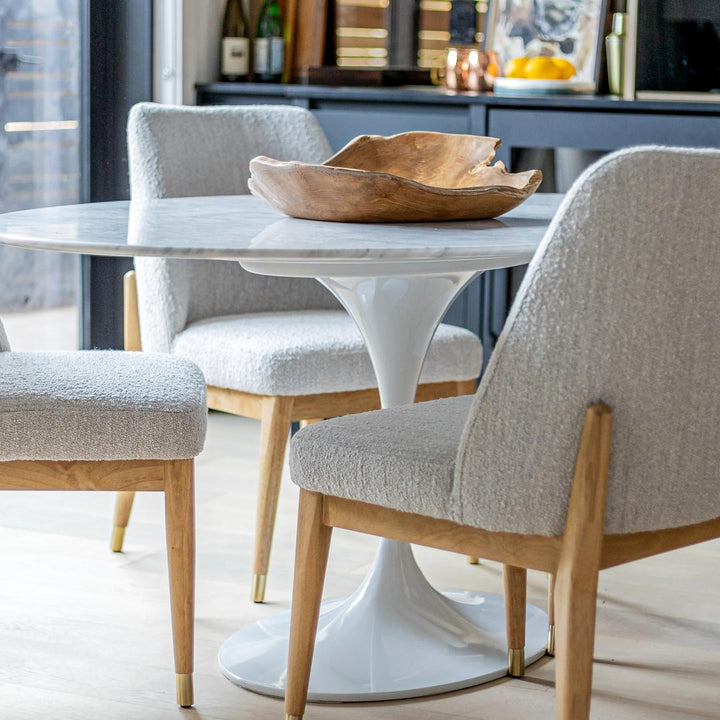 Fawcett Dining Chair - Taupe Boucle - Decoronto