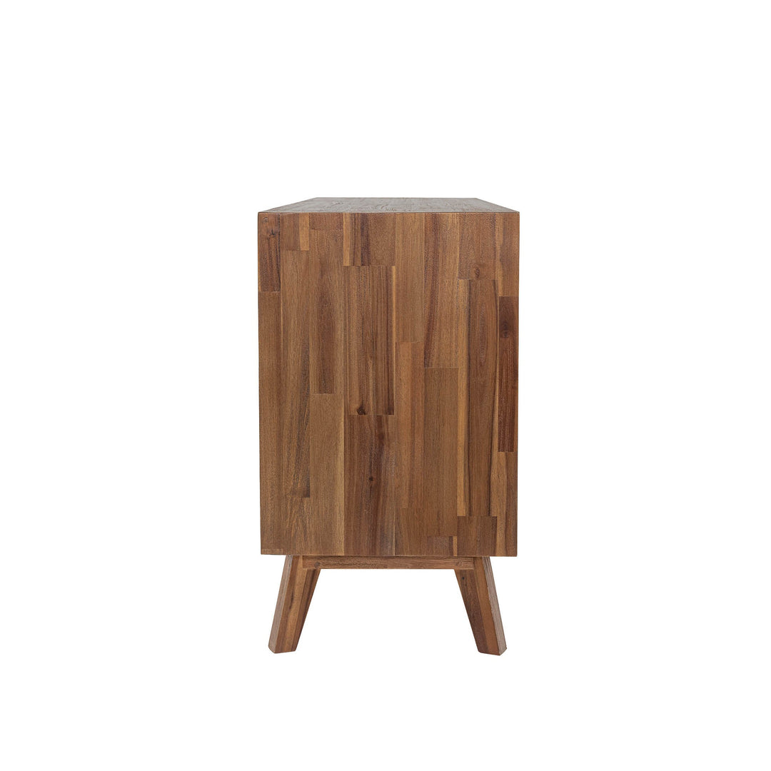 Gia Sideboard - Elegant Warm Pecan Finish | Spacious & Stylish Living Room Storage