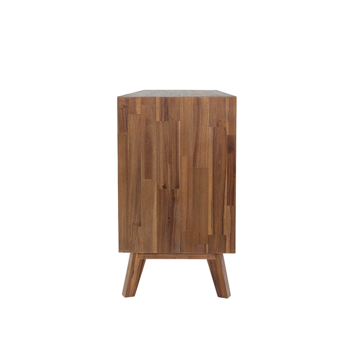 Gia Sideboard - Elegant Warm Pecan Finish | Spacious & Stylish Living Room Storage