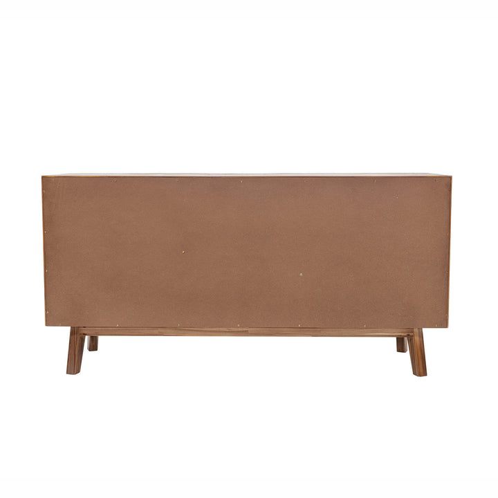 Gia Sideboard - Elegant Warm Pecan Finish | Spacious & Stylish Living Room Storage