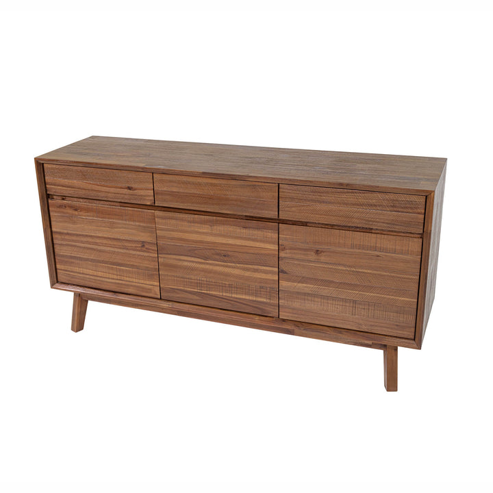 Gia Sideboard - Elegant Warm Pecan Finish | Spacious & Stylish Living Room Storage