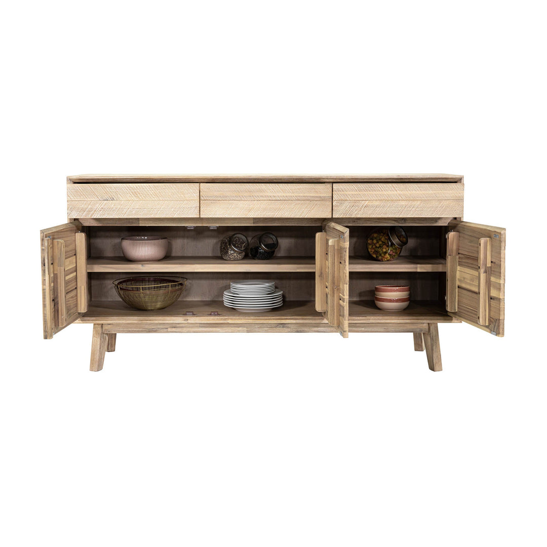 Luxurious Gia Sideboard - Elegant Light Driftwood Finish