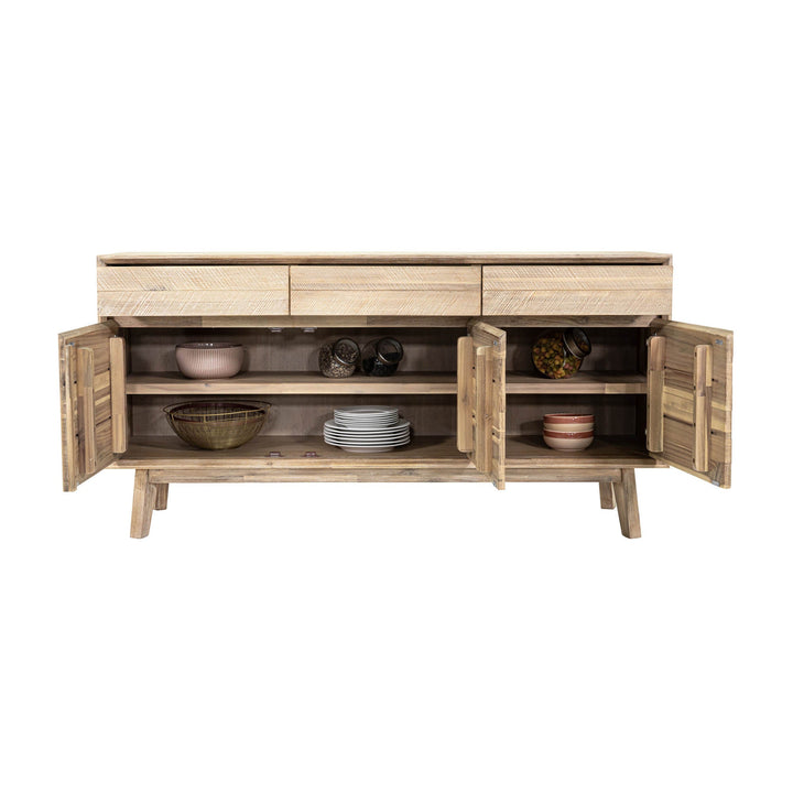 Luxurious Gia Sideboard - Elegant Light Driftwood Finish