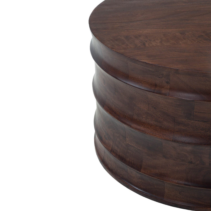 Koda coffee table clean edge bold geometric form solid mango wood
