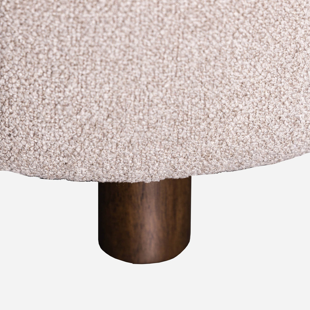 Weston Club Chair – Plush Loose Cushion Accent Chair with Exposed Rubberwood Legs ,Modern Lounge Chair
