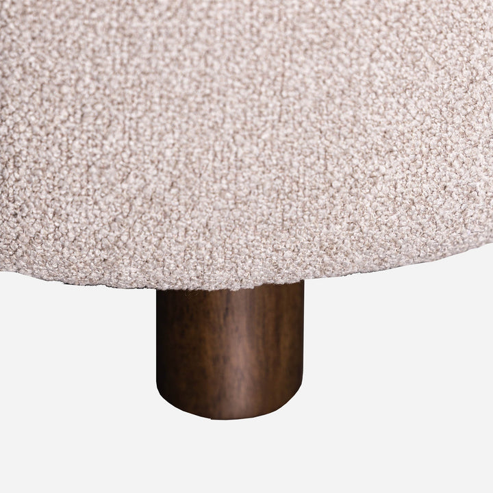 Weston Club Chair – Plush Loose Cushion Accent Chair with Exposed Rubberwood Legs ,Modern Lounge Chair