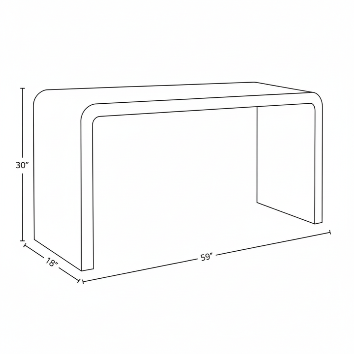 Cove Console Table — Natural - Decoronto
