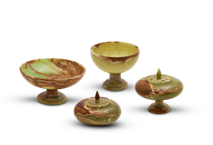 Verdant Onyx Pedestal Bowl- Large - Decoronto