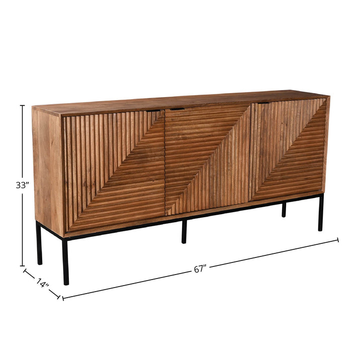 Nikita Modern Oak Sideboard with Ample Storage