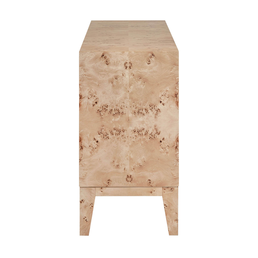 Mappa 3 Door Sideboard - Elegant Light Burl Finish with Ample Storage