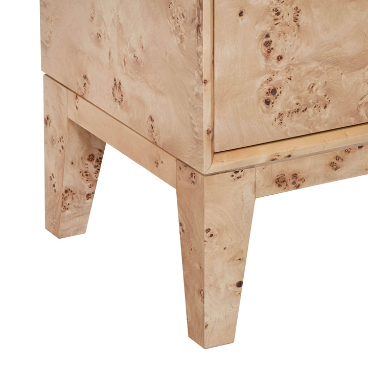 Mappa 3 Door Sideboard - Elegant Light Burl Finish with Ample Storage