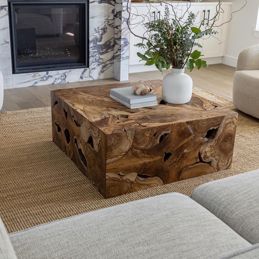 Natura Flow Square Coffee Table - Decoronto