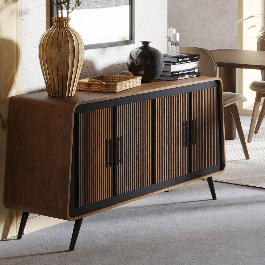 Modern Railtown Sideboard - Elegant Wooden Storage Cabinet