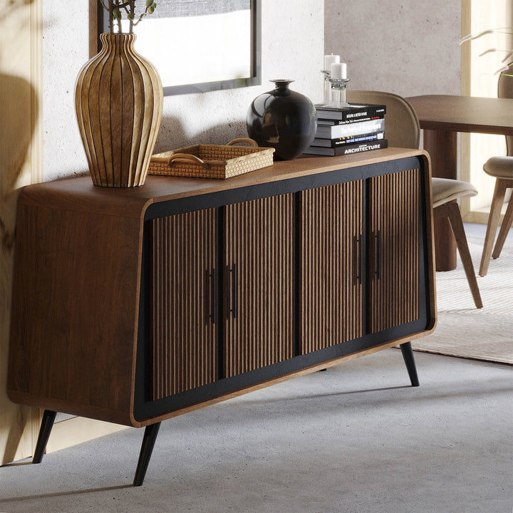 Modern Railtown Sideboard - Elegant Wooden Storage Cabinet