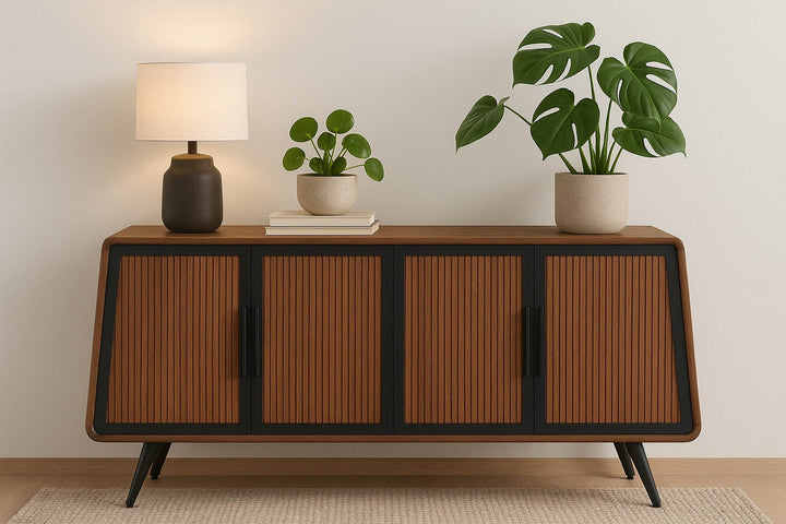 Modern Railtown Sideboard - Elegant Wooden Storage Cabinet