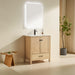 Eminence - 30" White Oak, Integrated Ceramic Sink - Decoronto