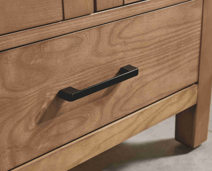 Nora 42″ Bathroom Vanity – Solid Wood with White Quartz Top, Antique Oak - Decoronto