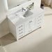 Eminence - 54" White ,  White Quartz Countertop - Decoronto