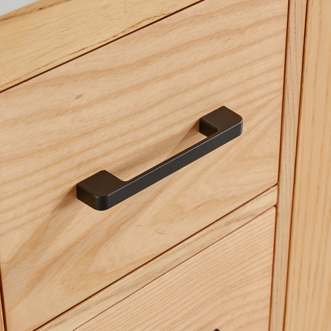 Austin - 36" White Oak, Left Drawers, White Quartz Countertop - Decoronto