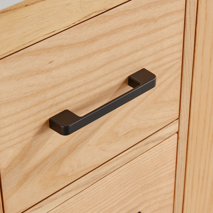 Austin - 36" White Oak, Left Drawers, White Quartz Countertop - Decoronto