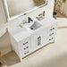 Austin - 48" White , White Quartz Countertop, Single Sink - Decoronto