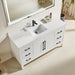 Austin - 60" White , White Quartz Countertop, Single Sink - Decoronto