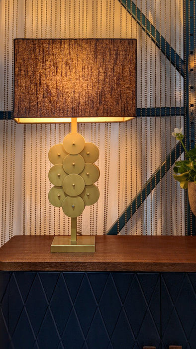 Skye Brass Disc Lamp - Decoronto